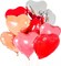Foil Heart Balloons, 20 PCS Colorful Helium Heart Shape Balloons, Birthday Balloon Party Decorations